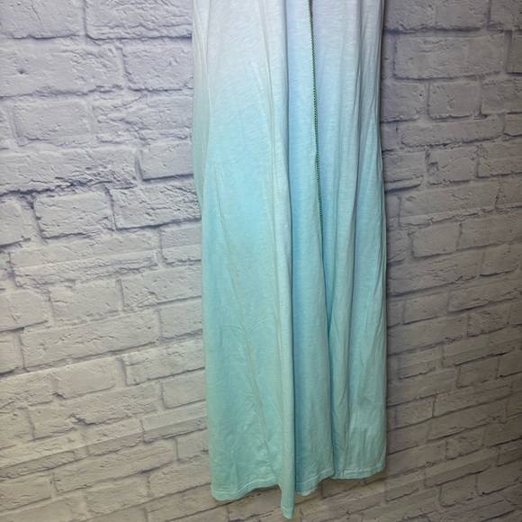 Pitusa PIMA SUNDRESS Swimsuit Cover Up White Blue Ombre Beach Resort Wear - Picture 8 of 16